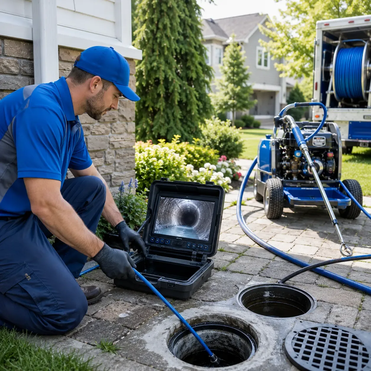 Outdoor drain cleaning professionals serving East Wakefield, NH