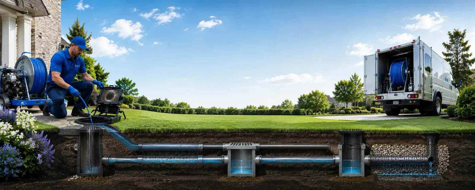 Outdoor drain cleaning information for East Wakefield, NH